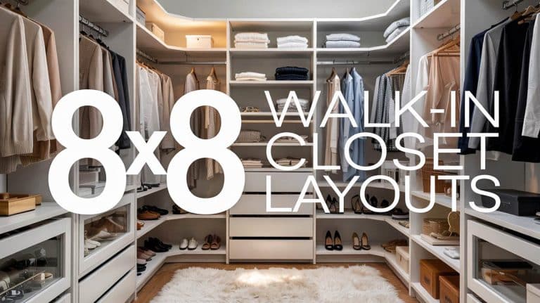 8×8 Walk-in Closet Layouts for Organized Living
