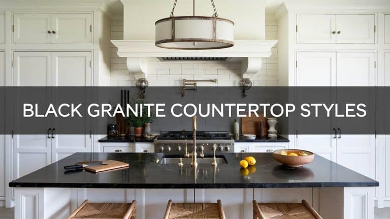 11 Stunning Black Granite Countertop Styles for Kitchens