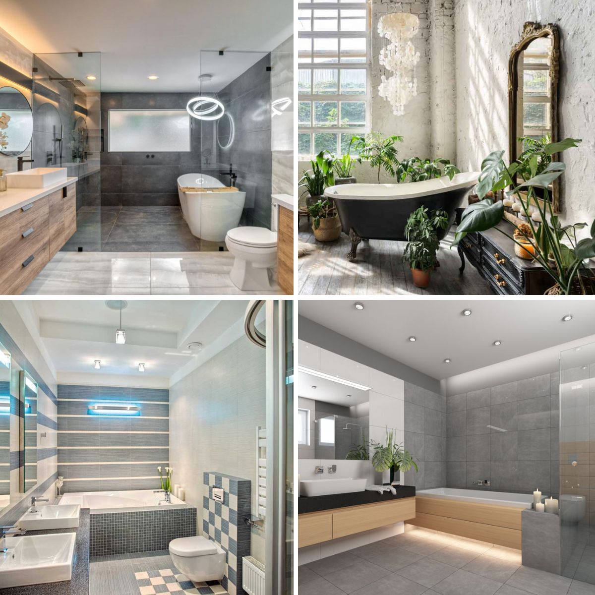 different bathroom styles