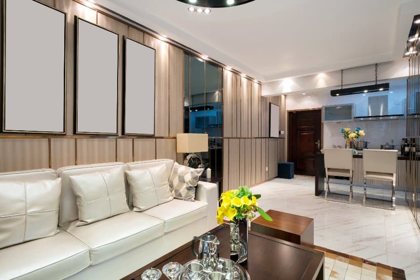 Elegant room with bright lighting