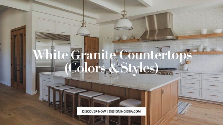 40 Gorgeous White Granite Countertops (Colors & Styles)