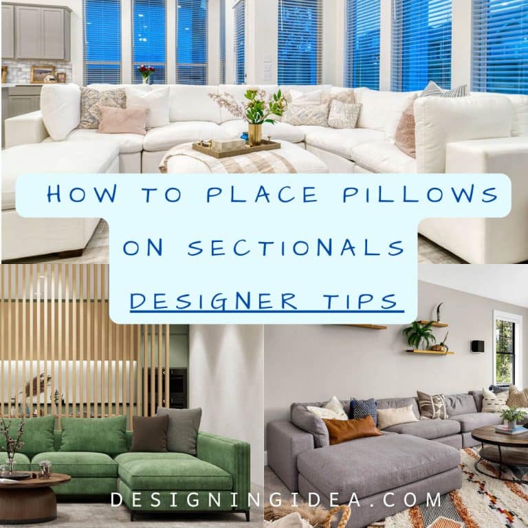 How To Place Pillows On Sectionals: Designer Tips