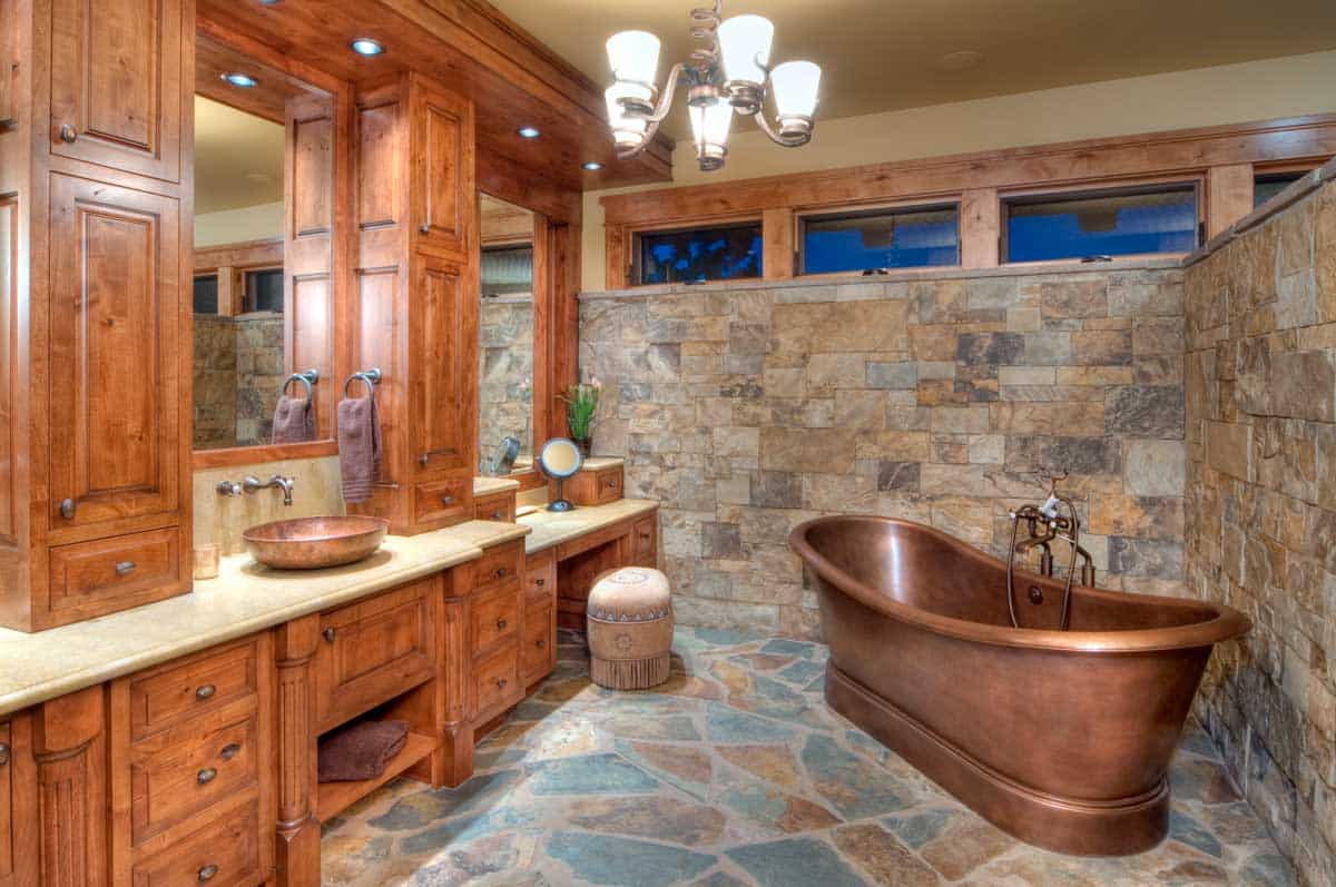 rustic bathroom