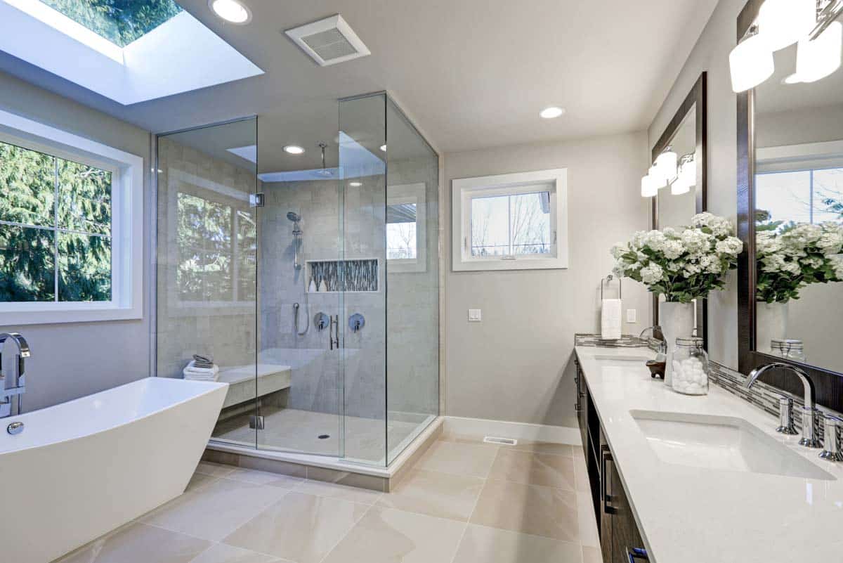 transitional bathroom